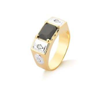 Anel de formatura masculino ônix (Anf0087) - Ouro 10k