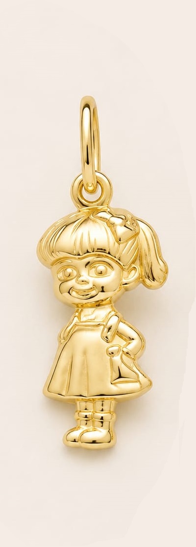 Pingente Boneco (boneca) 18k