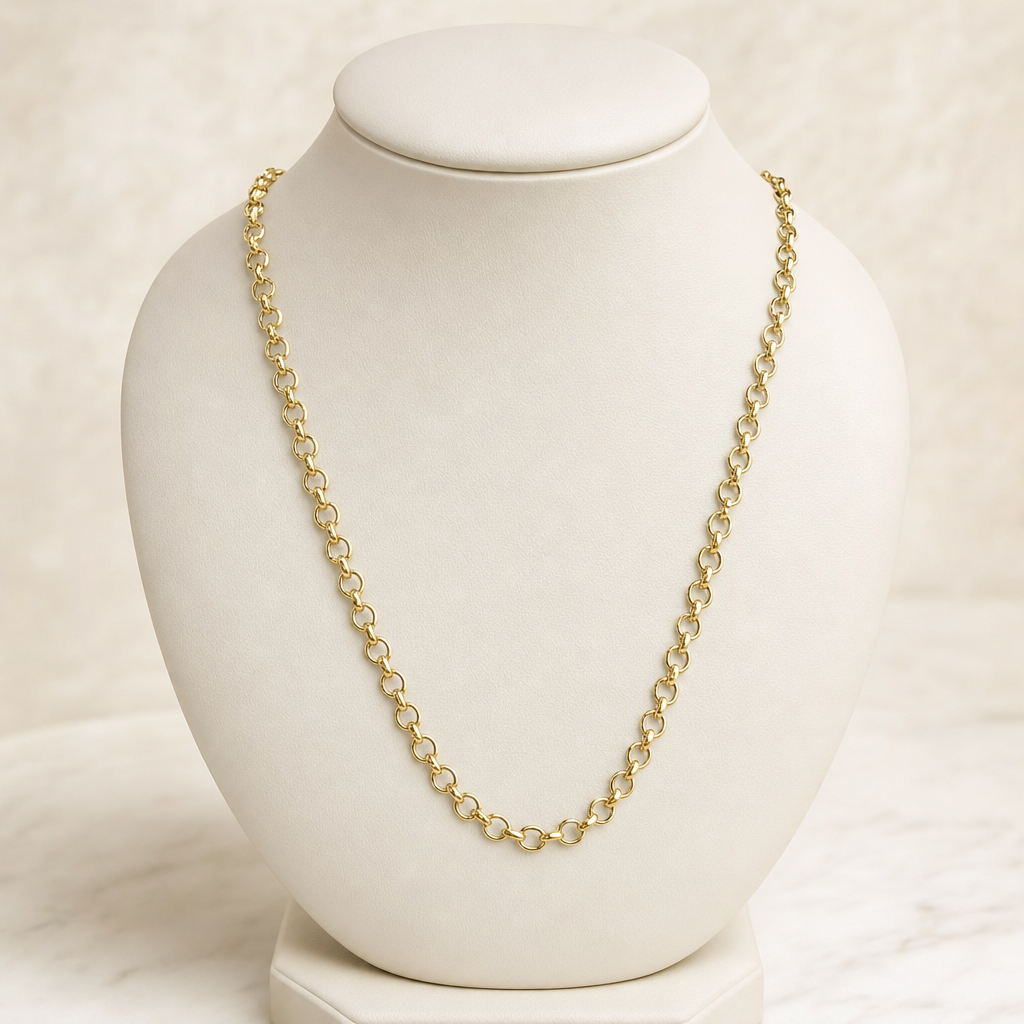 Corrente Elo Português - Ouro 18k