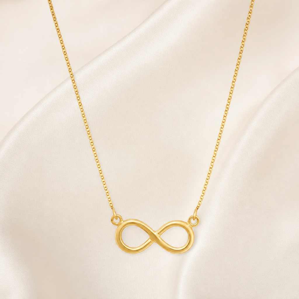 Gargantilha infinito — ouro 18k