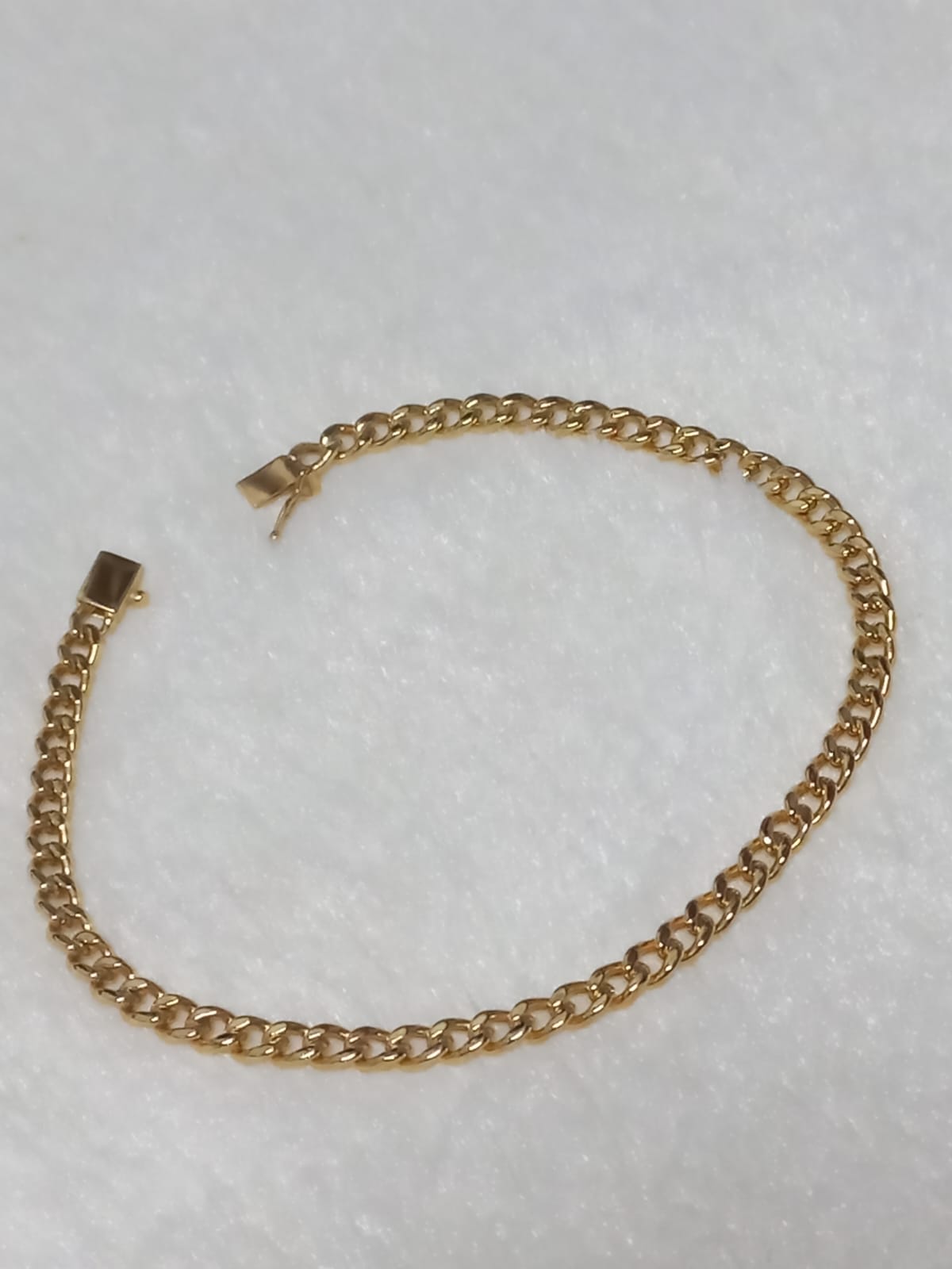 Pulseira elo groumet — ouro 18k